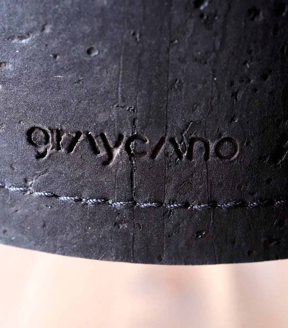 Graycano Coffee Dripper Review Basic Barista Pour Over coffee Brewer Brew better coffee gear Graycano Logo close up on leather cork