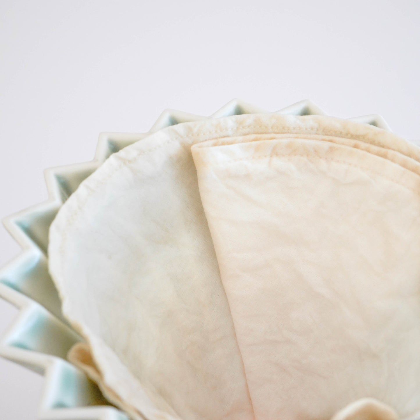 Aji Circle Filter - Flat Bottom Cloth coffee filter - Reusable coffee filter Origami Dripper conical