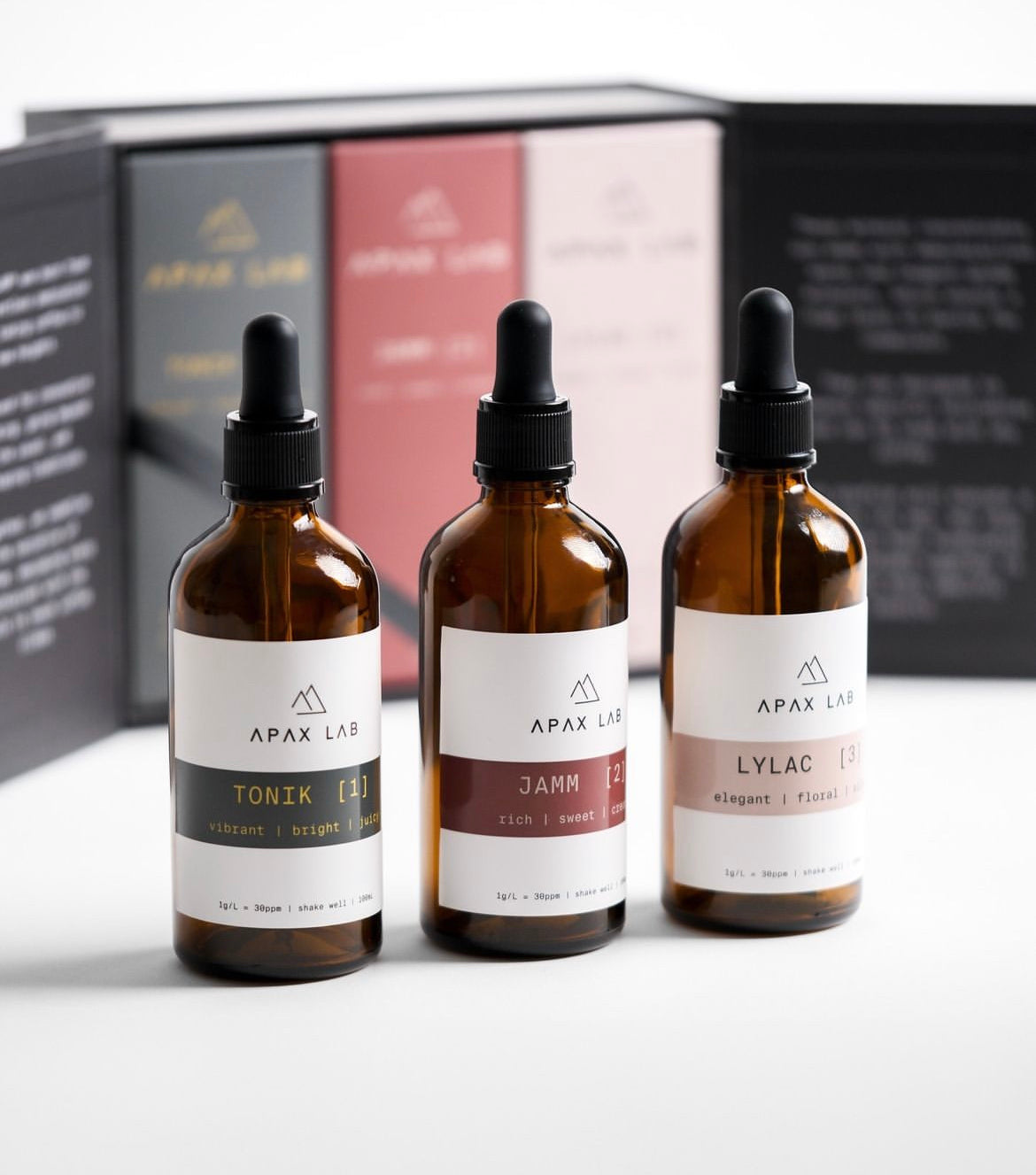 Apax Lab Water Brewing Minerals - Basic Barista Coffee tools Australia Melbourne - Brew minerals for coffee - Tonik (vibrant, bright & juicy) Jamm (Rich, Sweet & creamy) Lylac (Elegant, Floral & Silky)