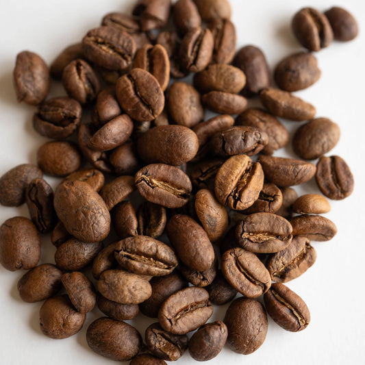 Colombia Pink Borbon Plum Coffee Beans - Basic Barista Coffee Filter Espresso Roasted coffee beans Pile of roasted filter coffee beans