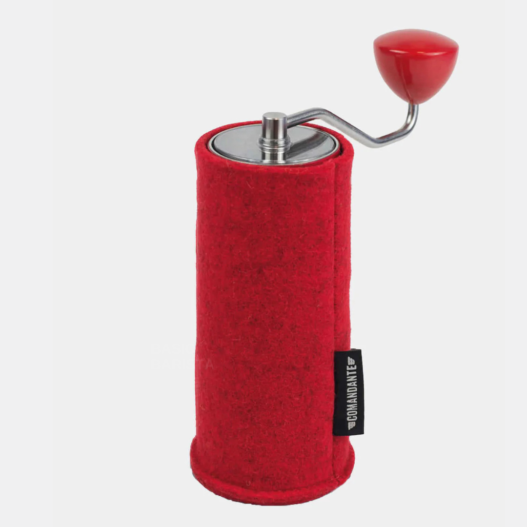 Comandante Grinder Felt Sleeve Protective Travel Case Tomato