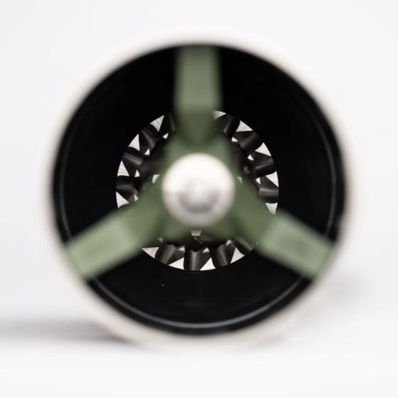 Close-up of a Comandante Grinder Tigershark Burrs on a white background - Basic Barista Australia Coffee Gear