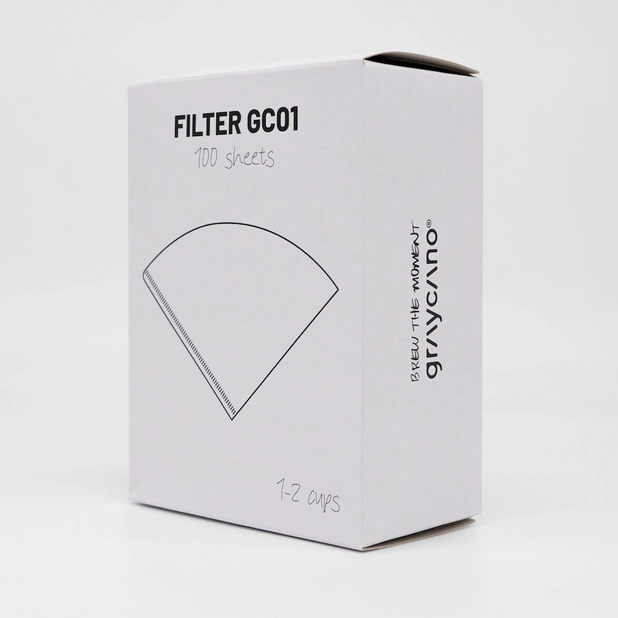 Graycano GC01 Coffee Filters Filter Papers 100pk Basic Barista Graycano Australia Melbourne Pour Over Coffee Gear 01 coffee filters 1 cup