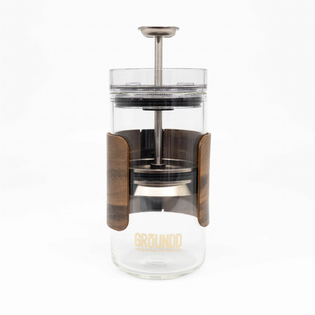 Ground xpress Travel Coffee Press Basic Barista Online Coffee Gear on white background