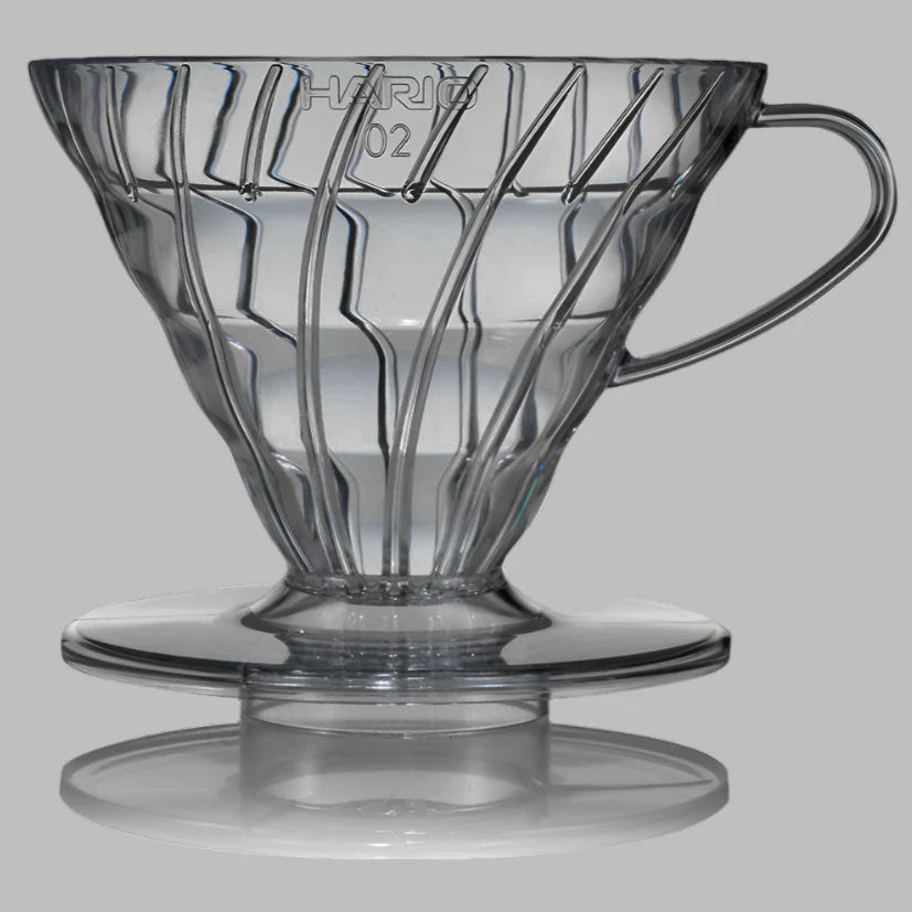 Hario V60 Transperant Black Plastic Coffee Dripper 02 Basic Barista Coffee Gear