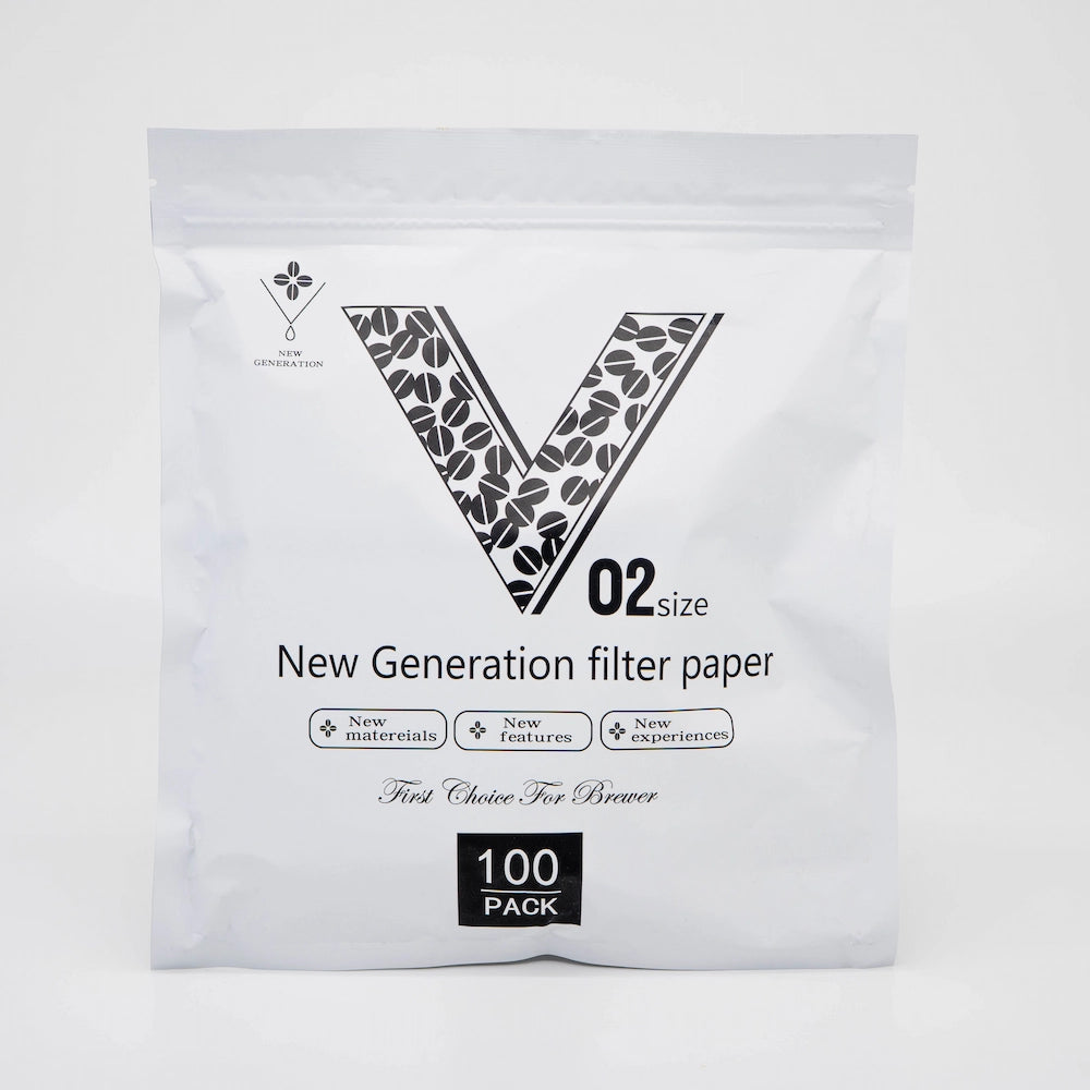New Generation Filter Paper 100pk Perme Filter Basic Barista Permeable Filter Paper Coffee Brewing Filter Cone Filter 02