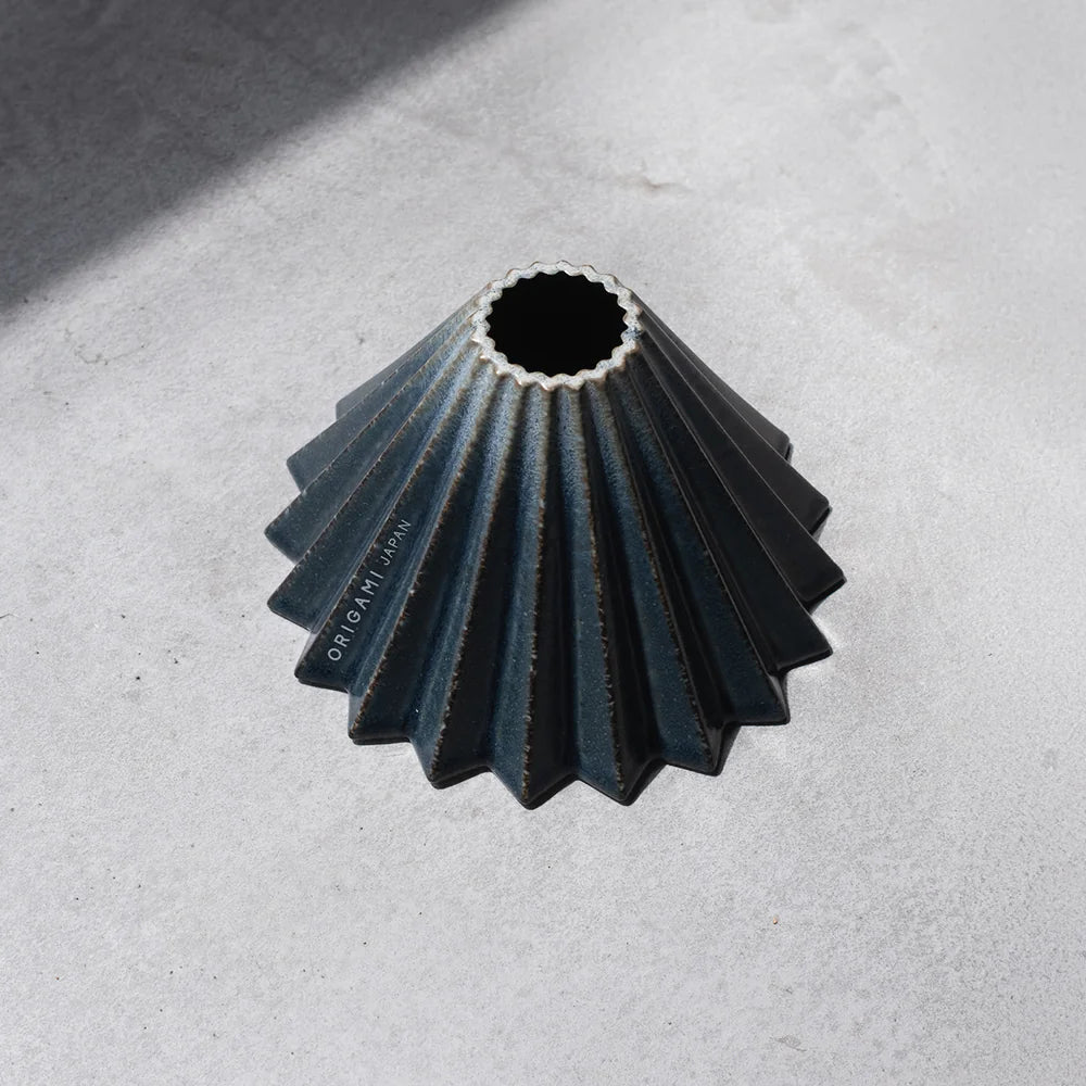 Origami Sukumo Dripper Ceramic Limited Edition Sukumo Pour Over Coffee Dripper Blue Indigo Basic Barista Pour Over Coffee Brewers