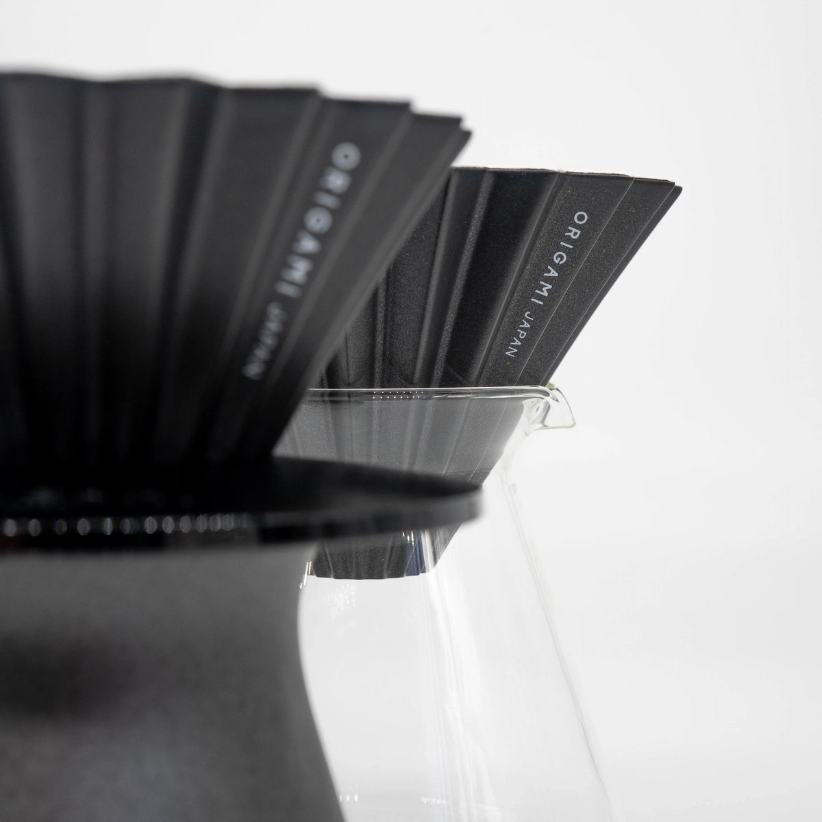 Origami Dripper Matte Black Pour Over Coffee Kit Limited Edition Bundle Basic Barista Coffee Gear Origami branded coffee dripper Matte Black