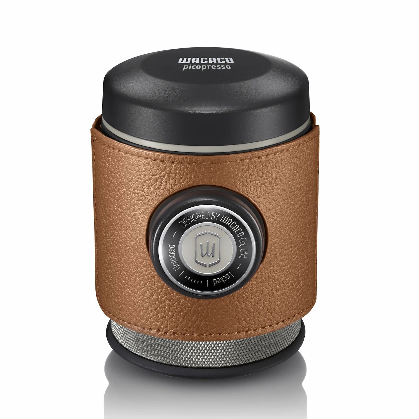 Wacaco Picopresso Protective Sleeve - Brown and Black Leather 2 pack Basic Barista Australia Melbourne