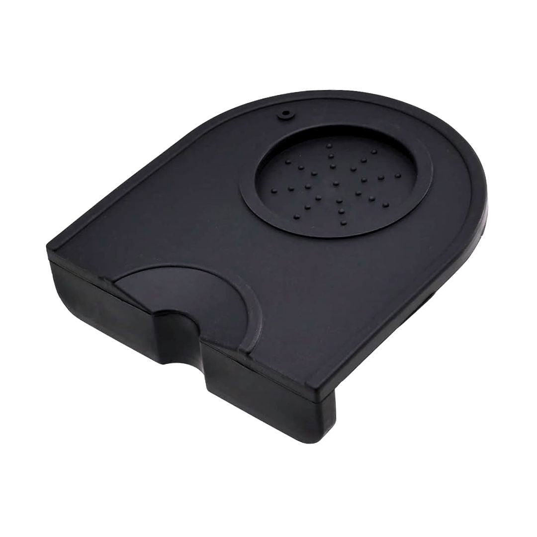 Coffee Tamper Mat Black - Basic Barista - Matte Black coffee tamper matt Rubber design easy to use Barista gear cafe supplies Coffee brewing equipment Brew gear Espresso Machine Accessories