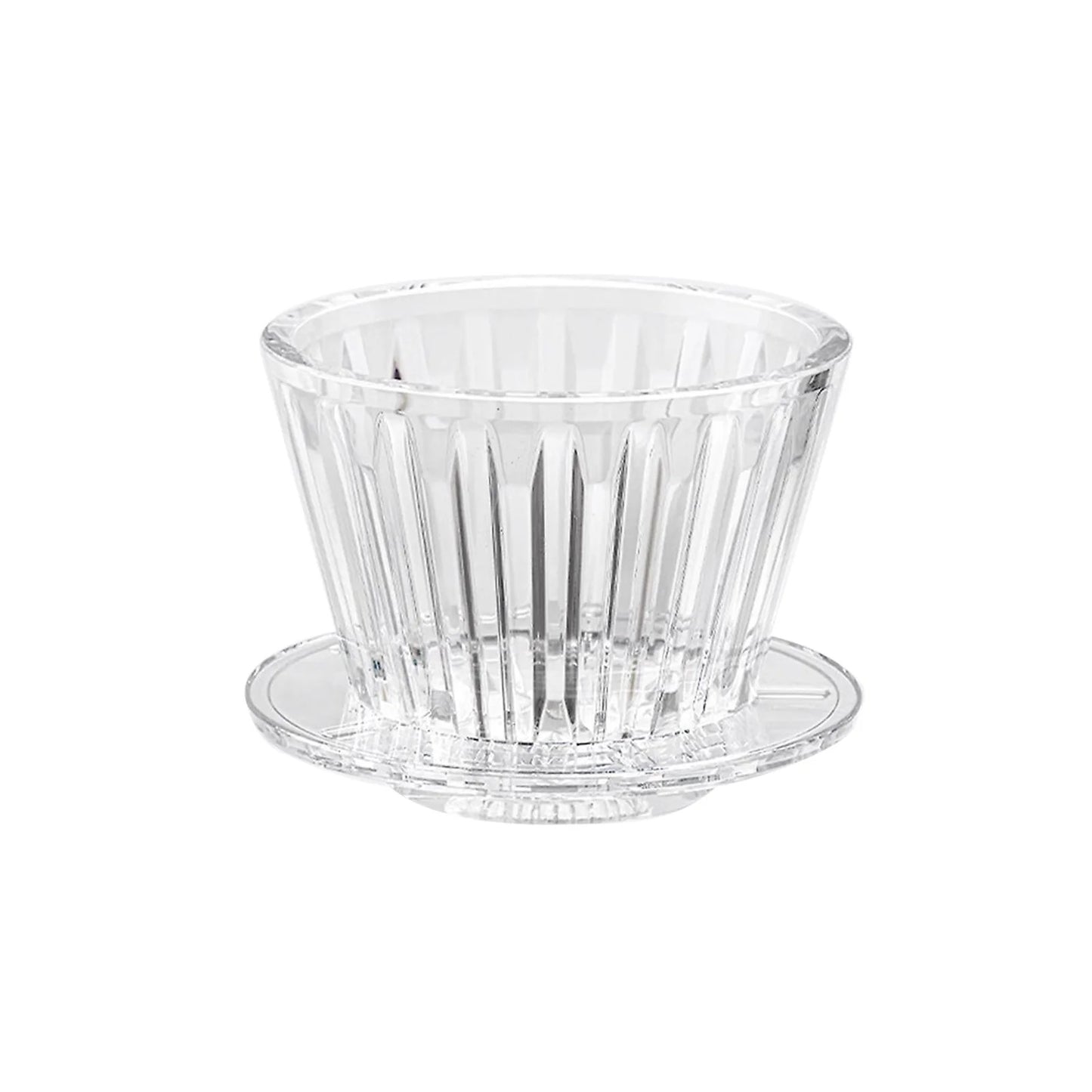 Timemore B75 Crystal Eye Coffee Dripper Flat Bottom Coffee dripper Basic Barista Australia Melbourne Plastic triton coffee brewers Black Clear colour coffee brewer