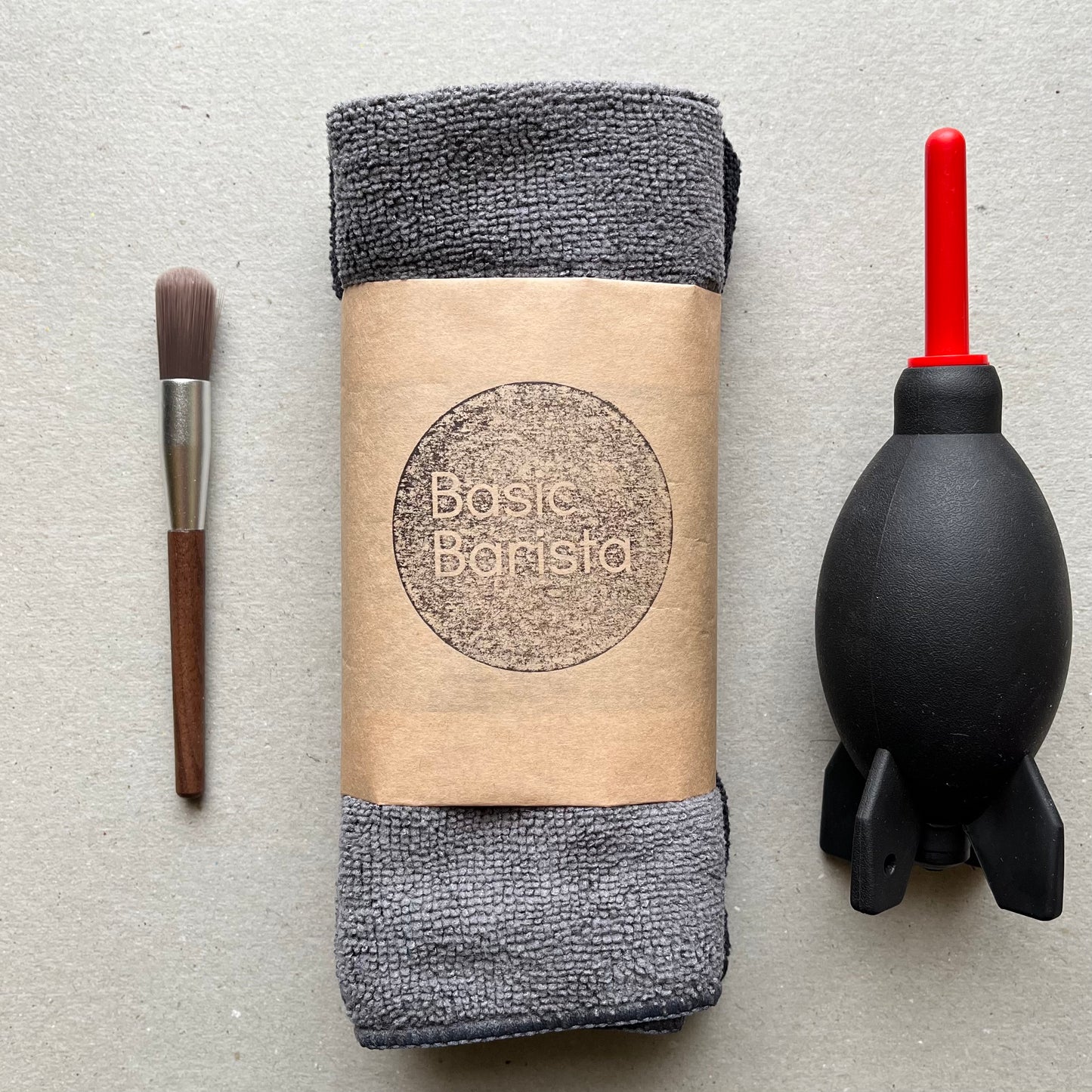 Coffee Cleaning kit, Air duster, grinder cleaner cloth set Basic Barista