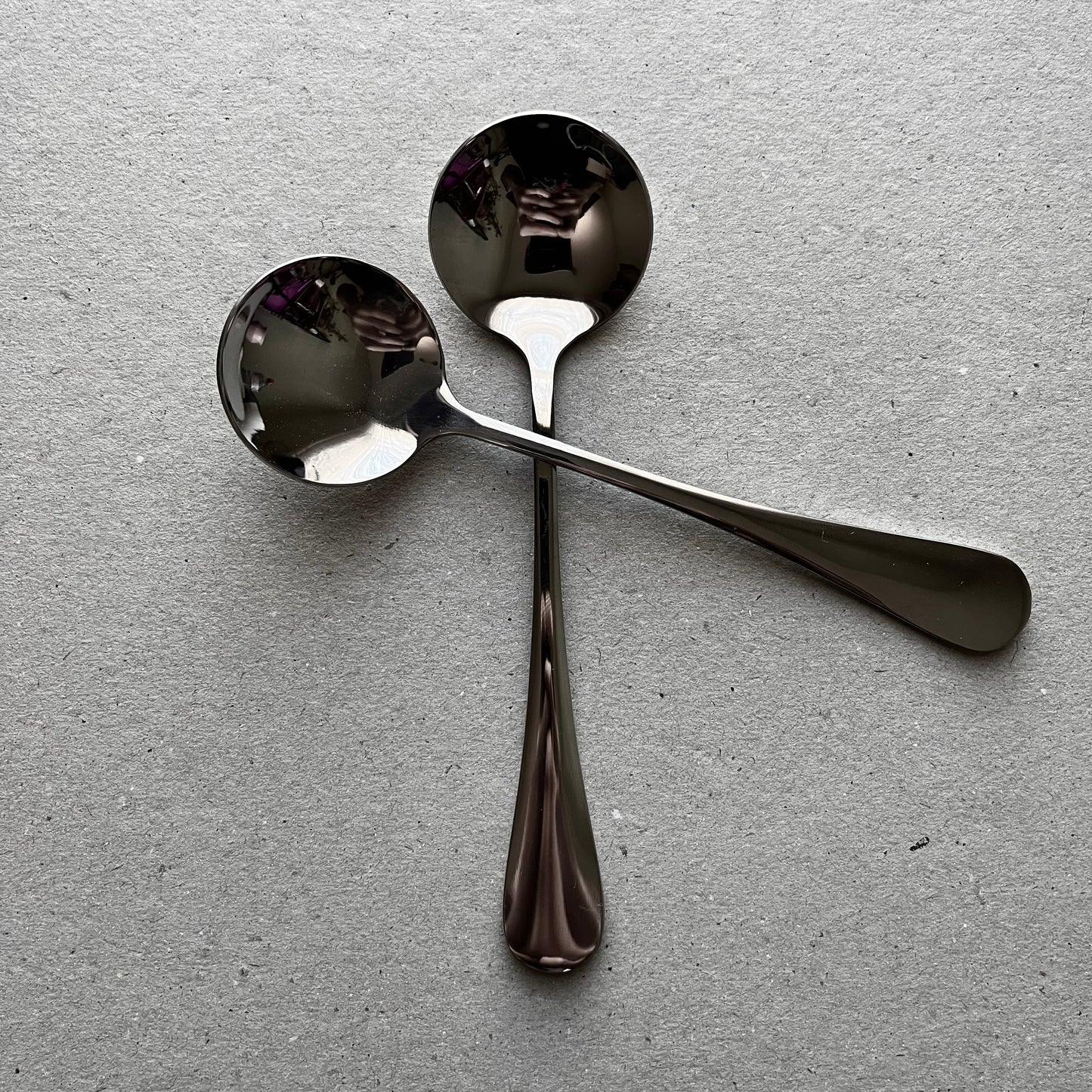Coffee cupping silver spoons set of 2