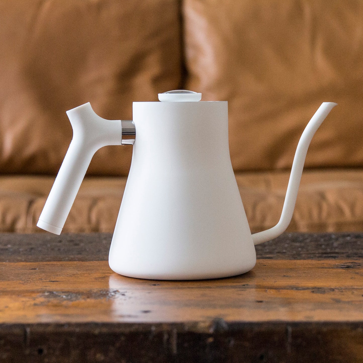 Fellow Stagg coffee brewing kettle white