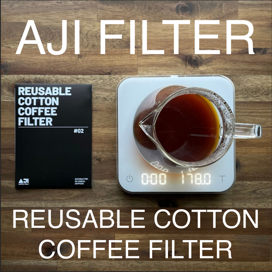 Aji Filter Reusable cotton coffee Filter