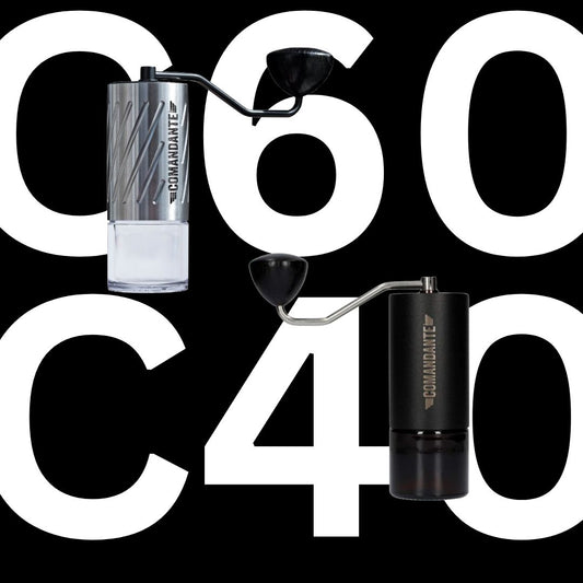 Comandante C60 vs comandante c40 Coffee Grinder Comparison Basic Barista Australia Melbourne Coffee Brewing Equipment Cafe suppliers coffee hand grinder specialty coffee