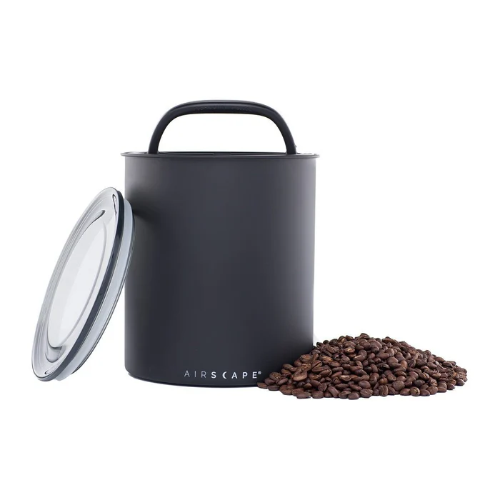 Airscape Coffee Canister Coffee Bean Storage Tin Metal Bin Basic Barista 1 kilo