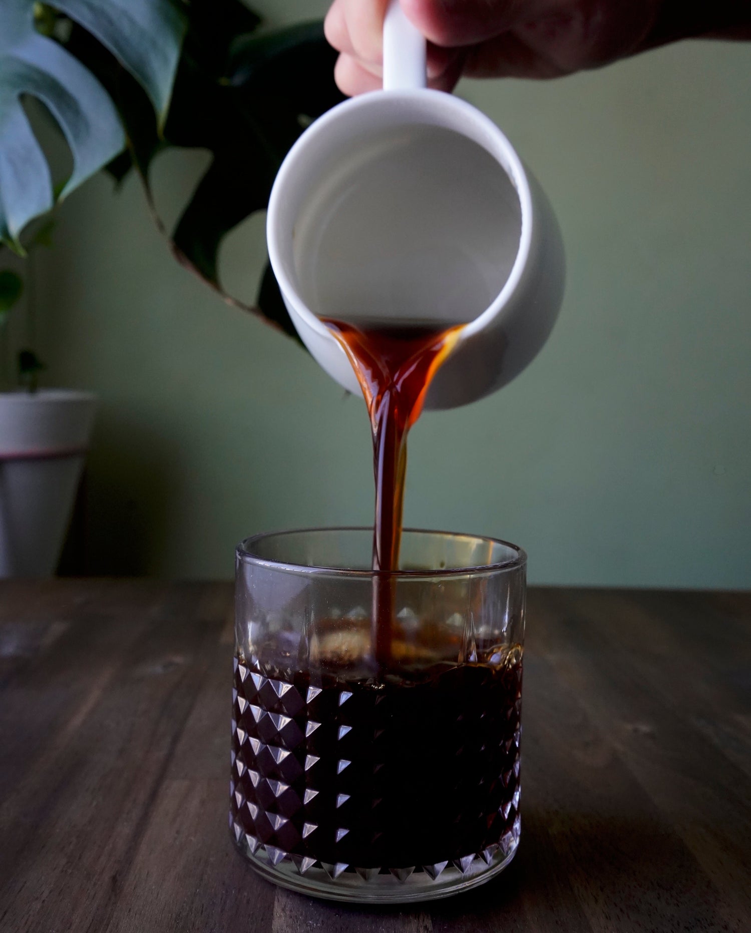 Buy Pour Over Coffee Gear Online at Basic Barista Free Shipping Australia Wide Pour Over Filter Coffee Pouring into a glass cup Basic Barista Coffee Gear Online