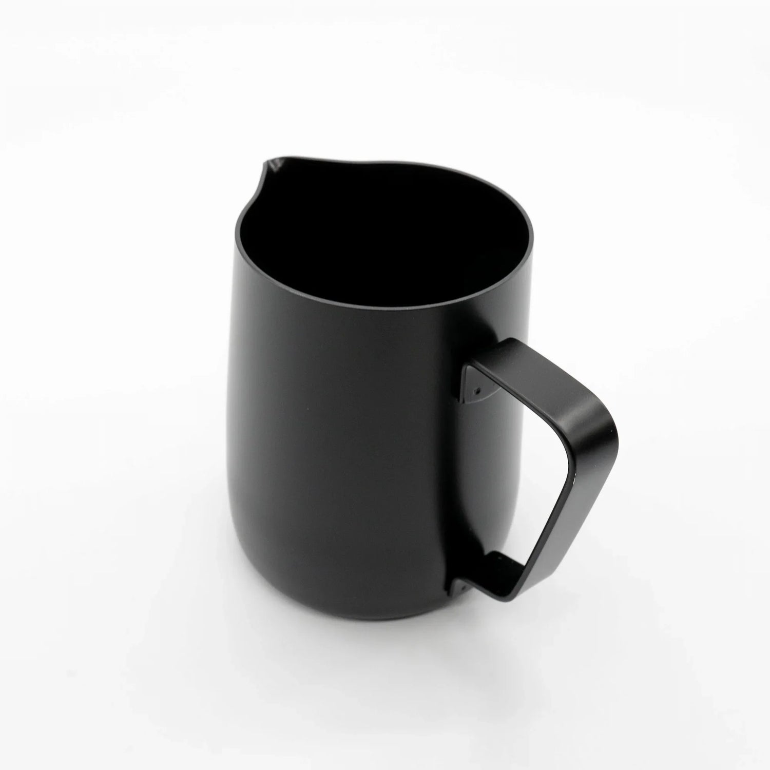 Milk Pitcher, Black milk jug on white background Basic Barista Cafe Gear
