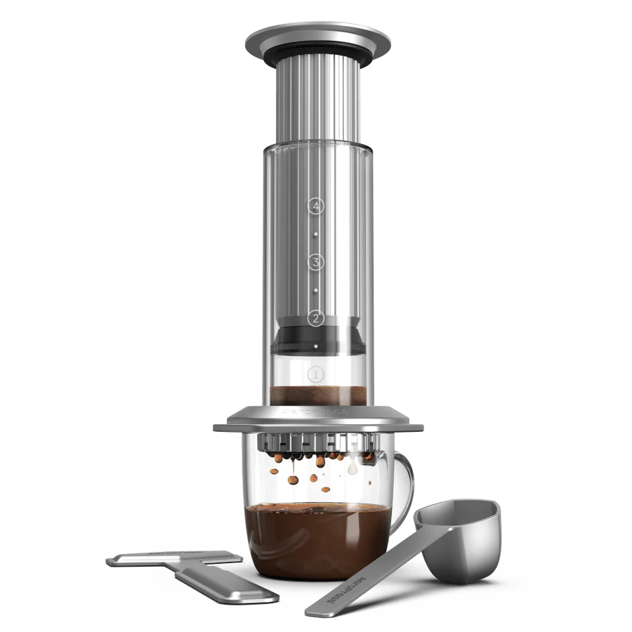 Premium AeroPress Metal AeroPress Glass Coffee Maker AeroPress Coffee Maker Stainless Steel Accessories Basic Barista Australia Melbourne