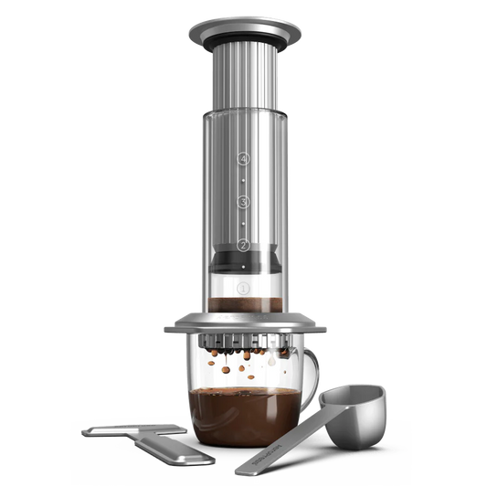 Premium AeroPress Metal AeroPress Glass Coffee Maker AeroPress Coffee Maker Stainless Steel Accessories Basic Barista Australia Melbourne