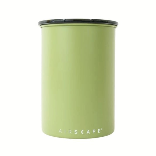 Airscape Coffee Canister Green Matte Lichen Basic Barista Coffee Bean Storage canisters coffee beans 500g 