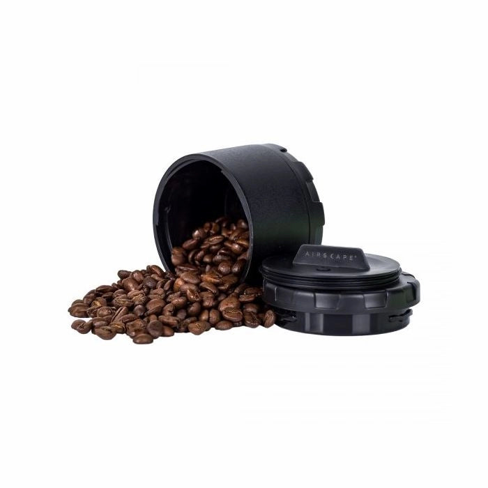 Black container with 'BRUTREK' logo on a white background Cargo mini rugged Airscape Coffee Bean Storage Canister