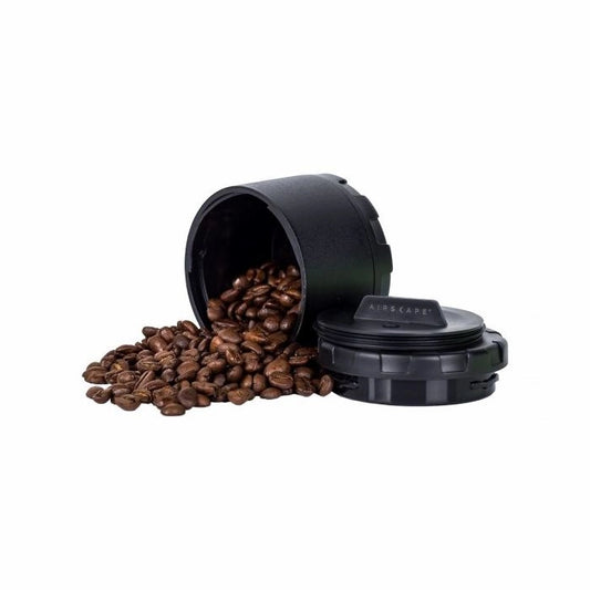 Black container with 'BRUTREK' logo on a white background Cargo mini rugged Airscape Coffee Bean Storage Canister