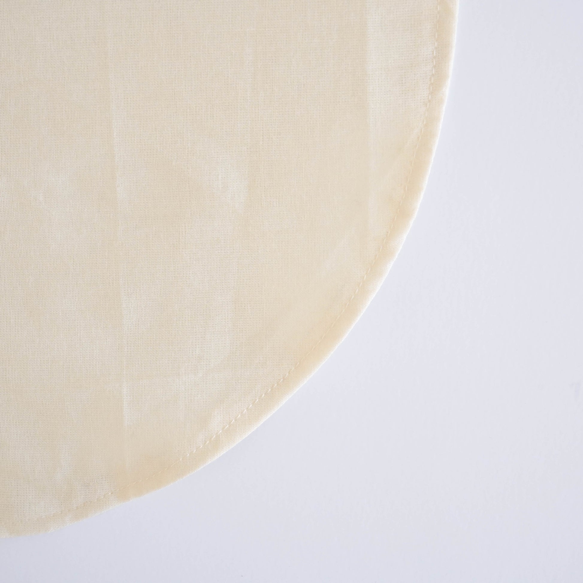 Aji Circle Filter - Flat Bottom Cloth coffee filter - Reusable coffee filter close up stitching design