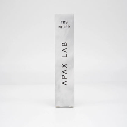 Apax lab water meter pen - White TDS Meter Packaging on white Background
