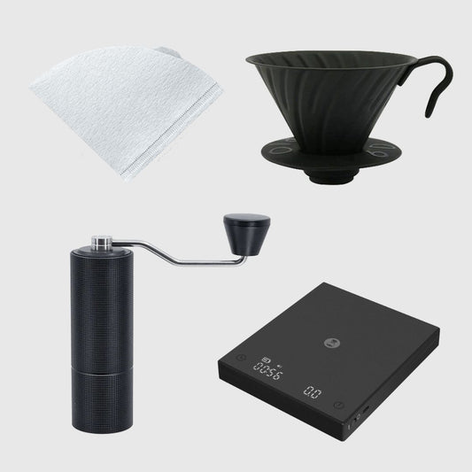 Drip coffee kit Basic Barista Brewing Bundle coffee gear Brewers drip coffee maker Make drip coffee pour over coffee starter pack 