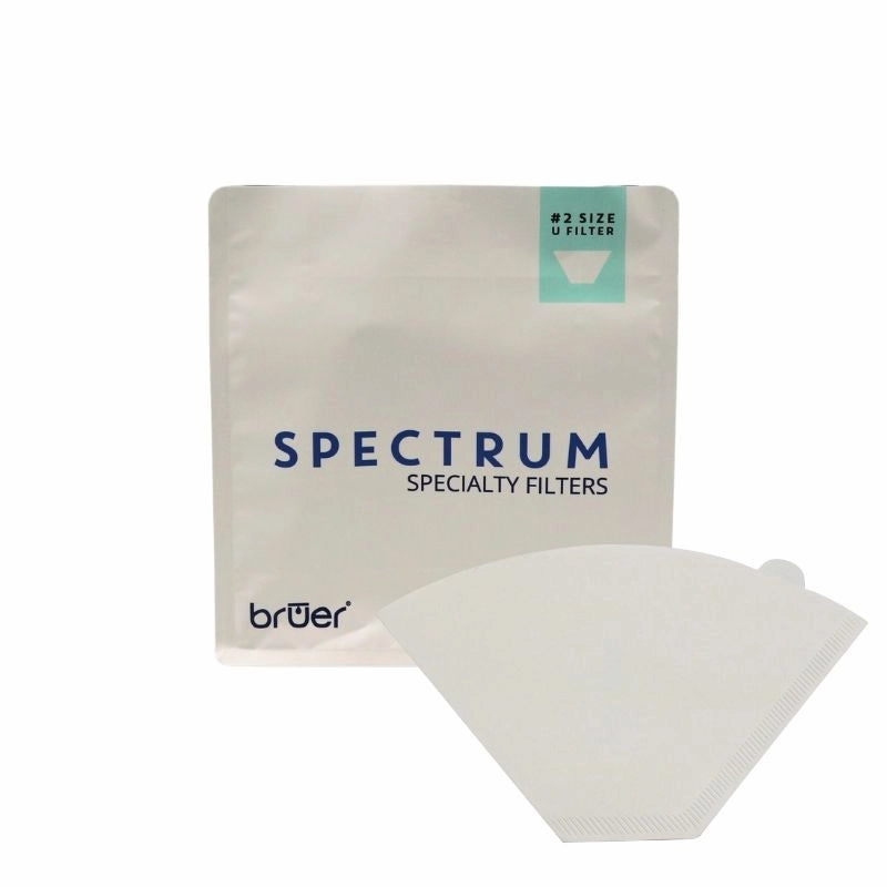 Bruer Spectrum U Coffee Filters number 2- 100pk filter papers trapezoid coffee filter moccamaster filters
