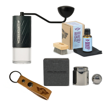 Comandante C60 Grinder Upgrade Kit Basic Barista White Background Nautilus Blue