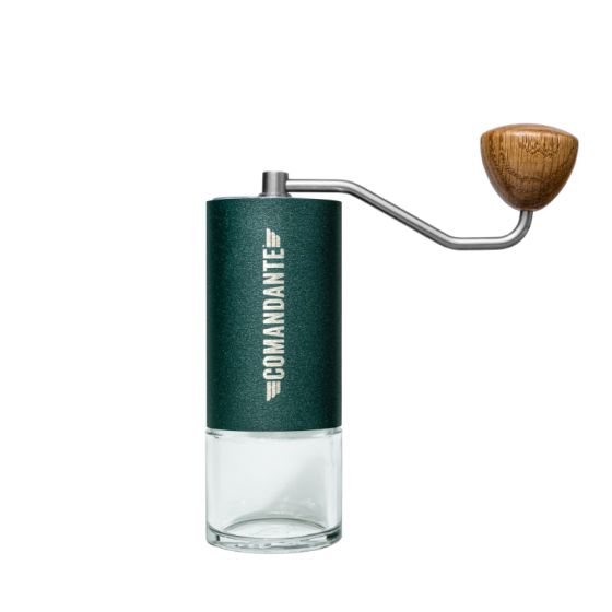 Comandante racing green Coffee Hand Grinder New MK4 model Basic Barista Melbourne Australia