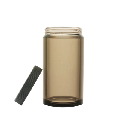 Brown Comandante Large Coffee Bean jar with a black lid PNG