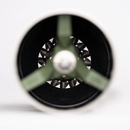Close-up of a Comandante Grinder Tigershark Burrs on a white background - Basic Barista Australia Coffee Gear