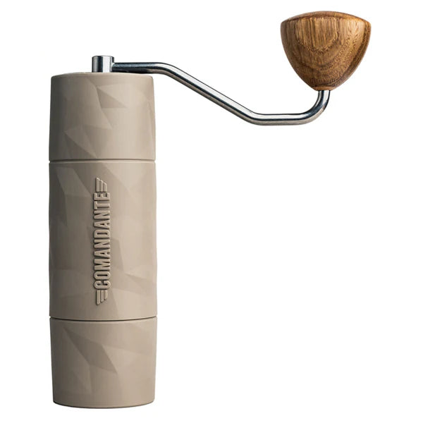 Comandante Trailmaster X25 Coffee Hand Grinder Beige Plastic Portable Travel Grinder
