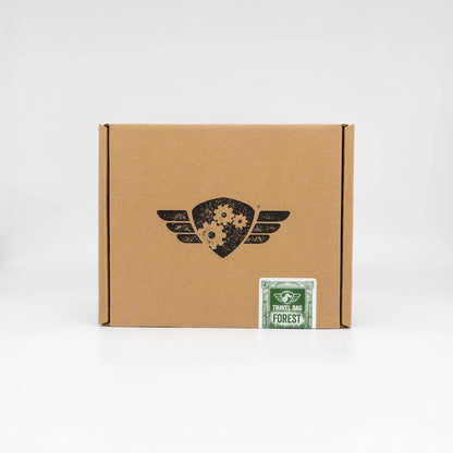 Comandante Travel Bag Forest Green Box Packaging on Grey background - Basic Barista