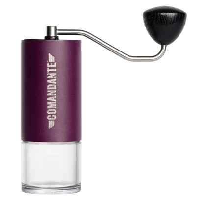 Comandante C40 MK4 Coffee Grinder Deep Purple PNG Background Basic Barista Coffee Gear Online Coffee Grinder Melbourne
