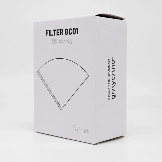 Graycano GC01 Coffee Filters Filter Papers 100pk Basic Barista Graycano Australia Melbourne Pour Over Coffee Gear 01 coffee filters 1 cup