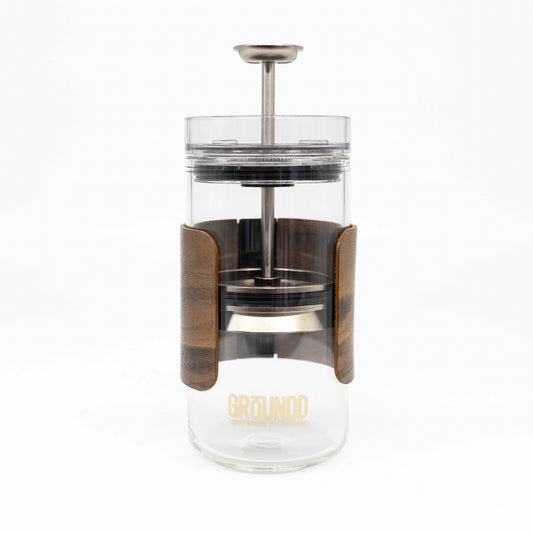 Ground xpress Travel Coffee Press Basic Barista Online Coffee Gear on white background