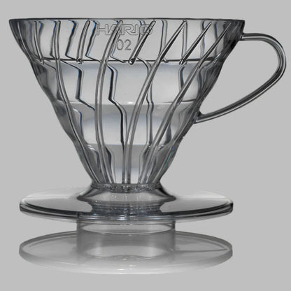 Hario V60 Transperant Black Plastic Coffee Dripper 02 Basic Barista Coffee Gear