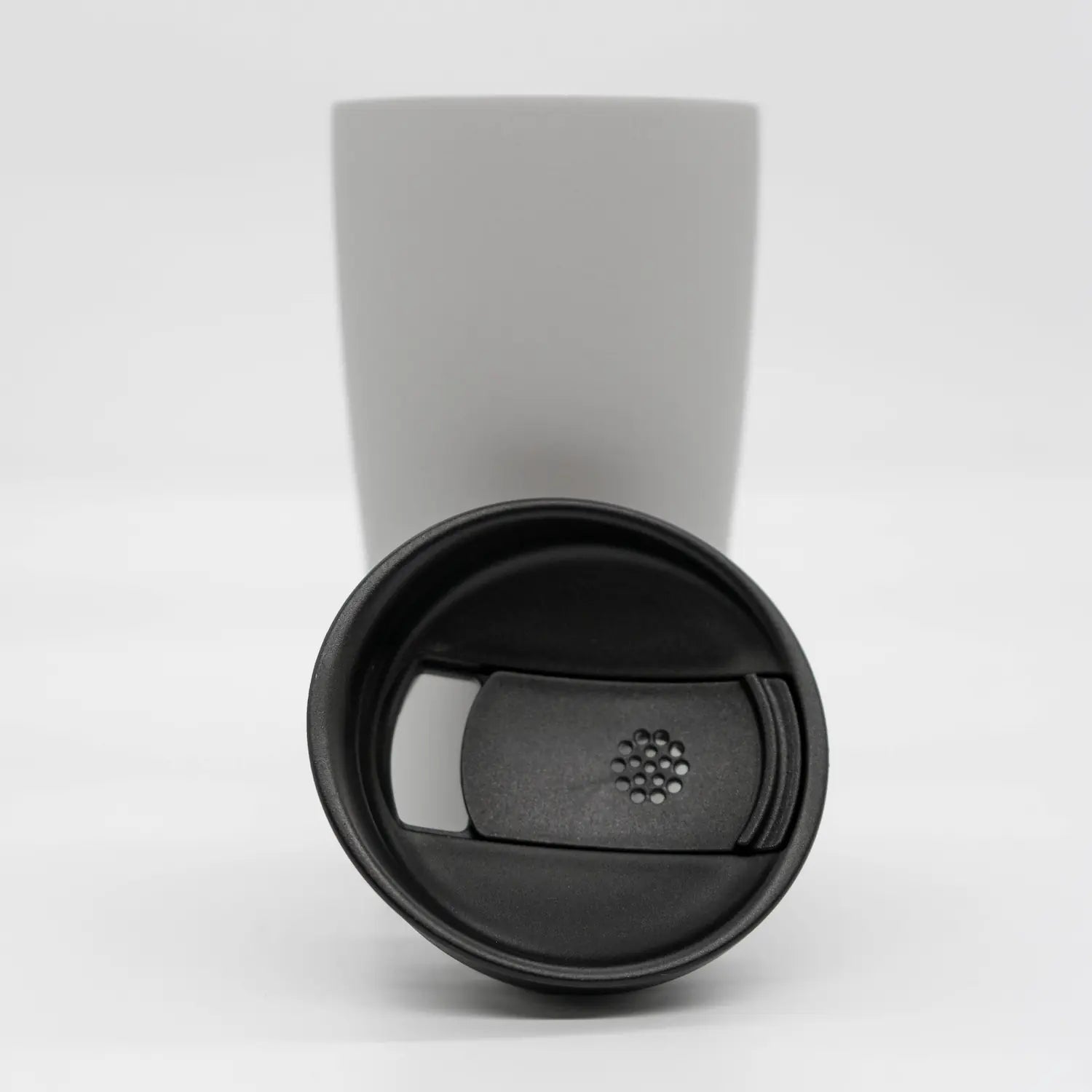 Hario V60 Thermal Cup Insulated travel cup Black Basic Barista Lid Open Close