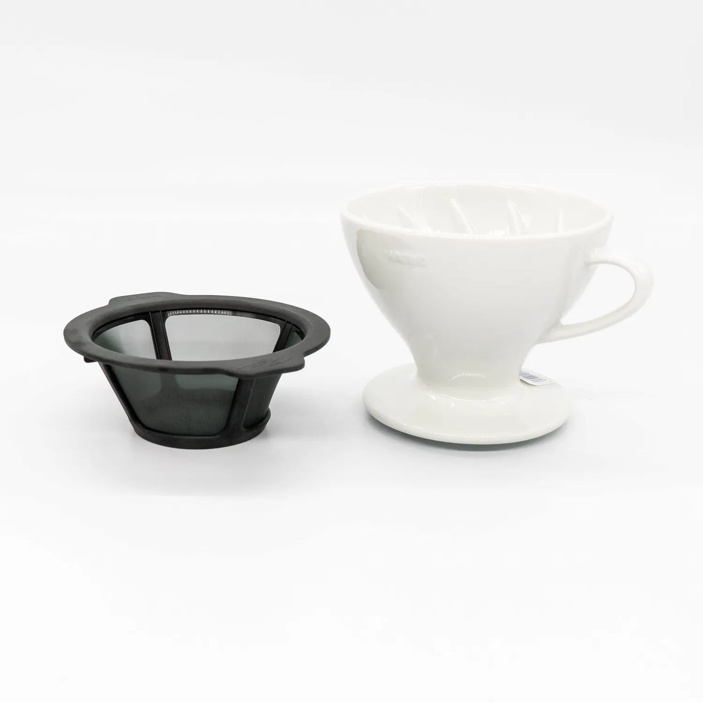 Hario W60 Ceramic Pour Over coffee Dripper Metal Screen Filter Basic Barista