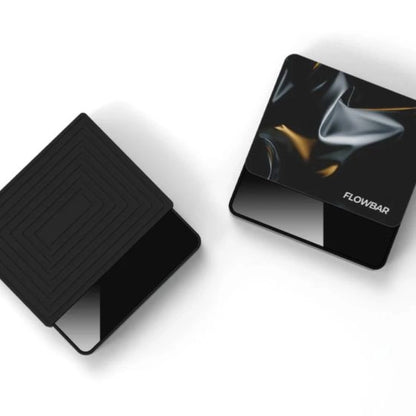 two Matrix G1 FlowBar Smart Pocket Coffee Scale with different heat pads next to each other on a white background Basic Barista Coffee Gear Espresso Scales