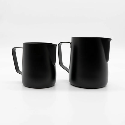 Matte Black Milk Pitcher Milk Jug Basic Barista 350ml 450ml 600ml  Sizes