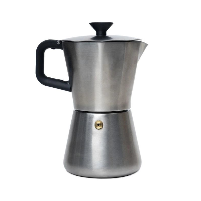 Moka Pot Classic Stovetop Espresso Maker Basic Barista Stainless Steel