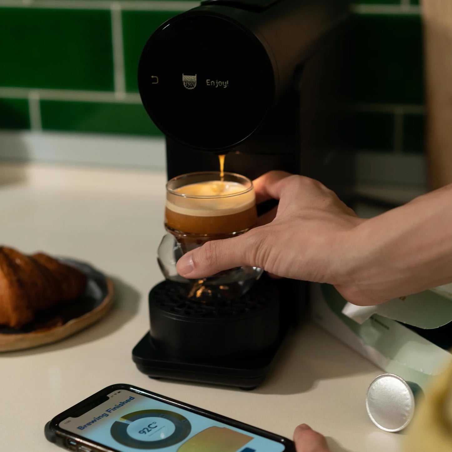 Morning Coffee Pod Machine Black coffee machine pods