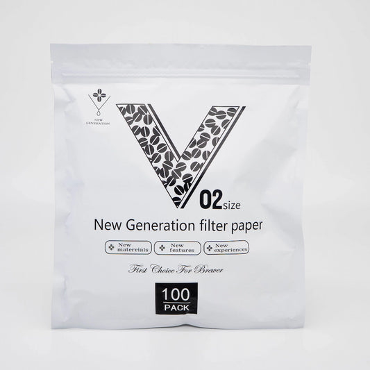 New Generation Filter Paper 100pk Perme Filter Basic Barista Permeable Filter Paper Coffee Brewing Filter Cone Filter 02