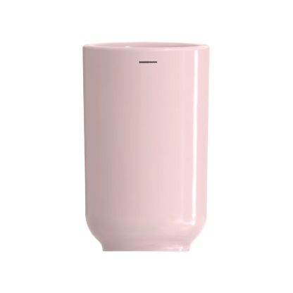 Ni Wares Kiki Cup Ceramic Coffee Cup Pink Matte pink cylindrical cup dual-lip Png background 